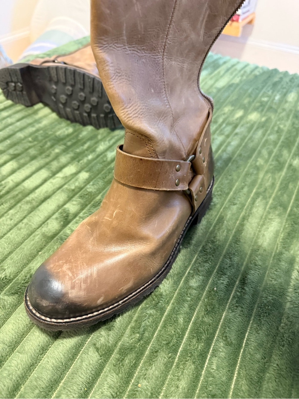 L.L. Bean Women’s Brown Harness Leather Boots Size 7.5